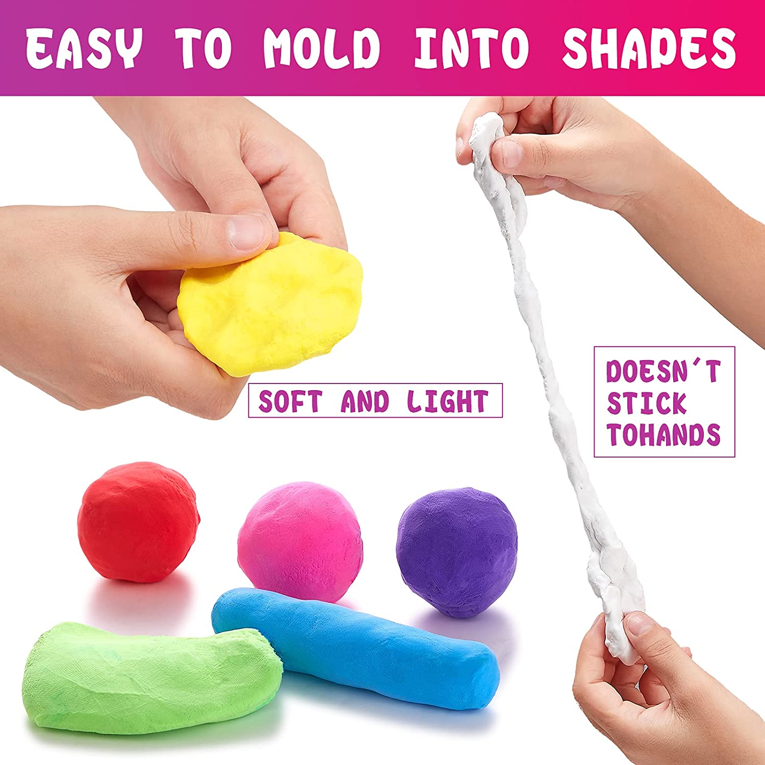 36 Colors Air Dry Magic Clay Soft & Ultra Light DIY Molding 