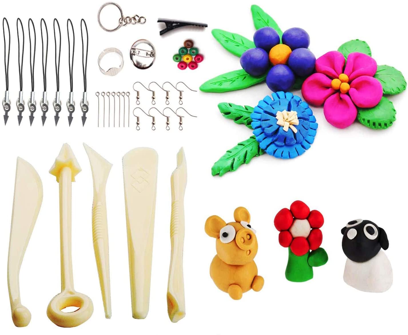 $32.30 - CiaraQ Polymer Clay Kit, 60 Colors Oven Bake Modeling Clay for  Adults and Kids with 5 Sculpting Tools, Polymer Clay Starter Kit @   Australia - RewardBargain