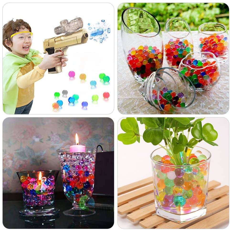 JITFTOK Water Balls Beads Pack 50000 Beads Growing Balls, Soft Jelly Water  Gel Beads for Refill Ammo, Water Beads for Non-Toxic, Eco Friendly, Home