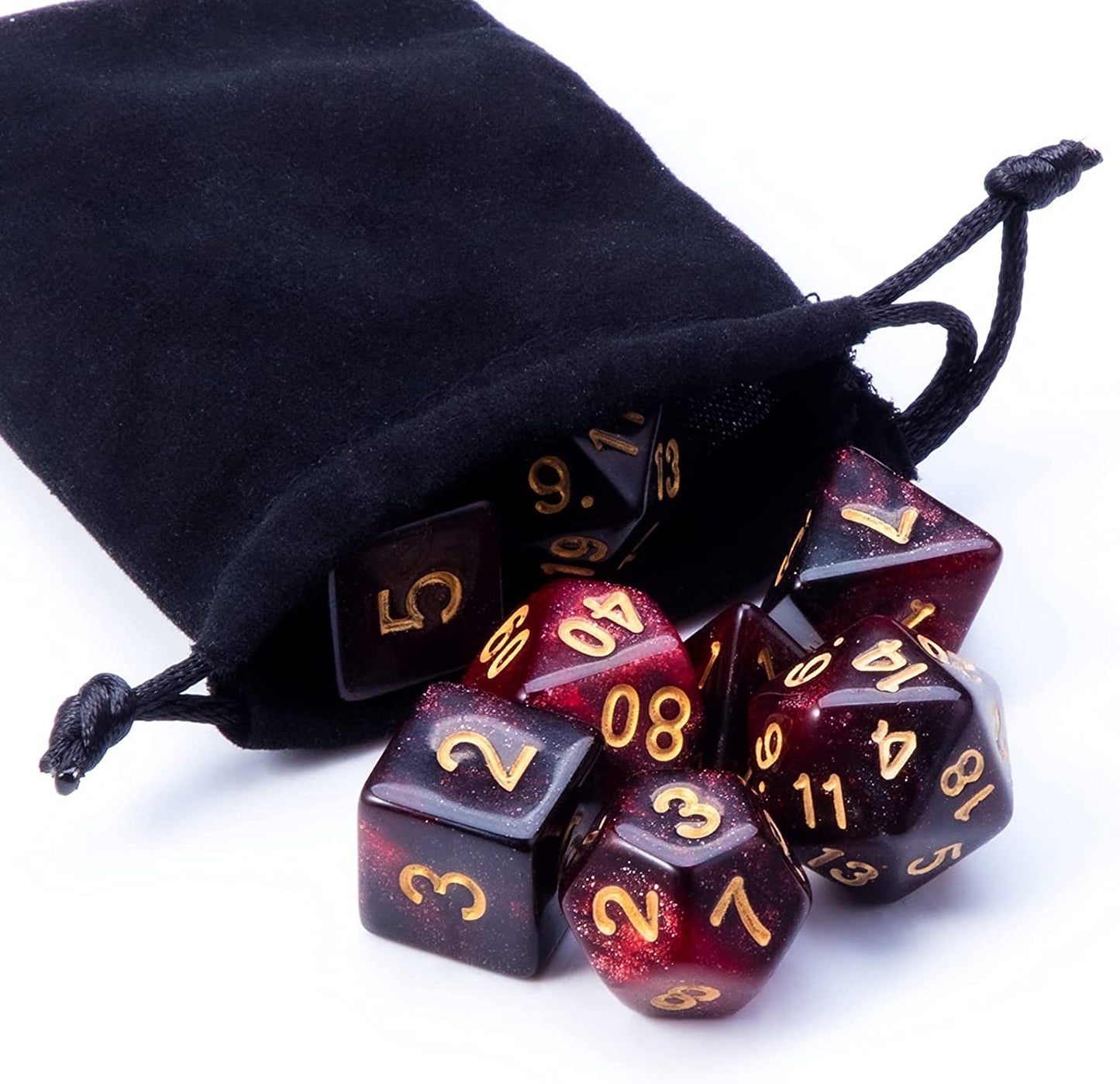 CiaraQ DND Dice Sets - 2 X 11 Polyhedral Dice (22pcs) for Dungeons and Dragons, Role Playing Table Game